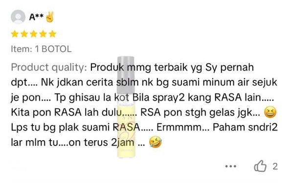 Testimoni SN Booster 3