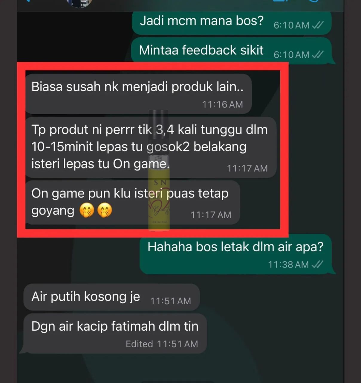 Testimoni SN Booster 4